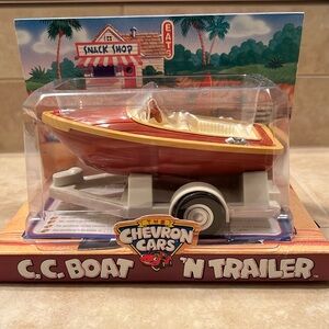 Vintage CC Boat N Trailer Chevron